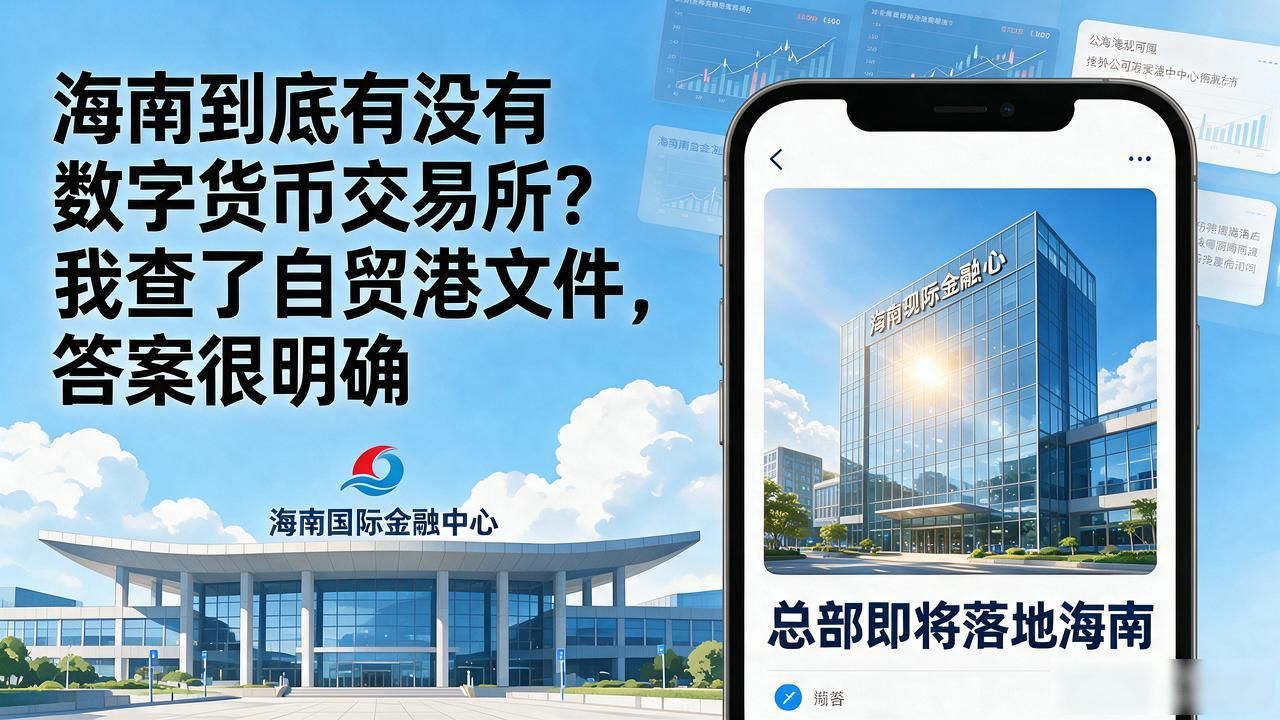 海南到底有没有数字货币交易所？我查了自贸港文件，答案很明确
