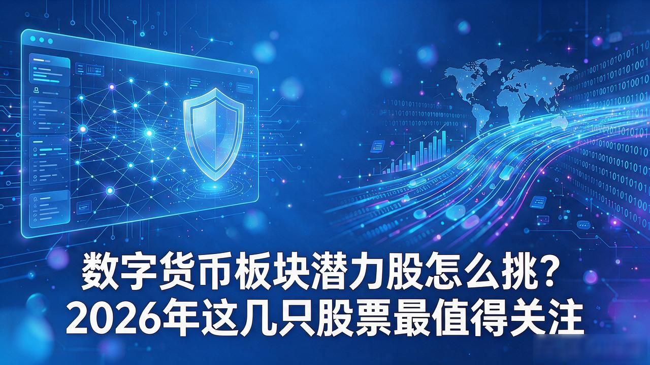 数字货币板块潜力股怎么挑？2026年这几只股票最值得关注