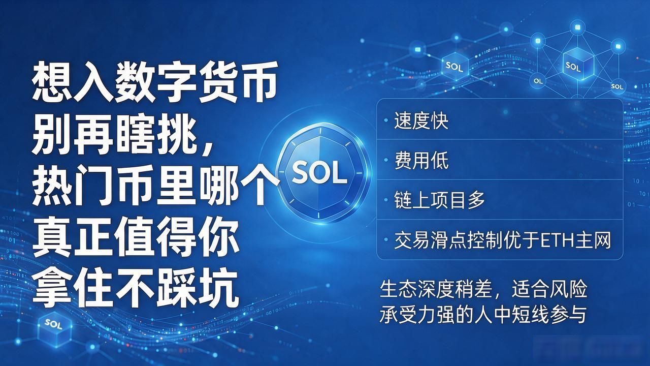想入数字货币别再瞎挑，热门币里哪个真正值得你拿住不踩坑