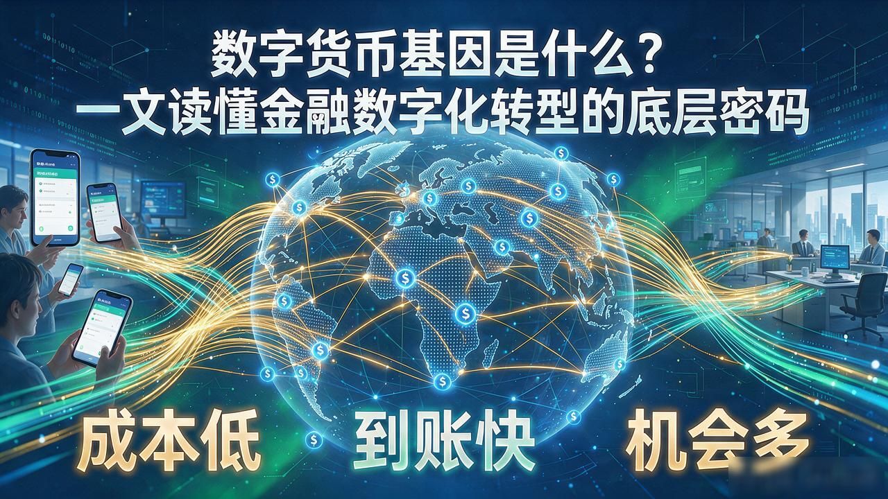 数字货币基因是什么？一文读懂金融数字化转型的底层密码