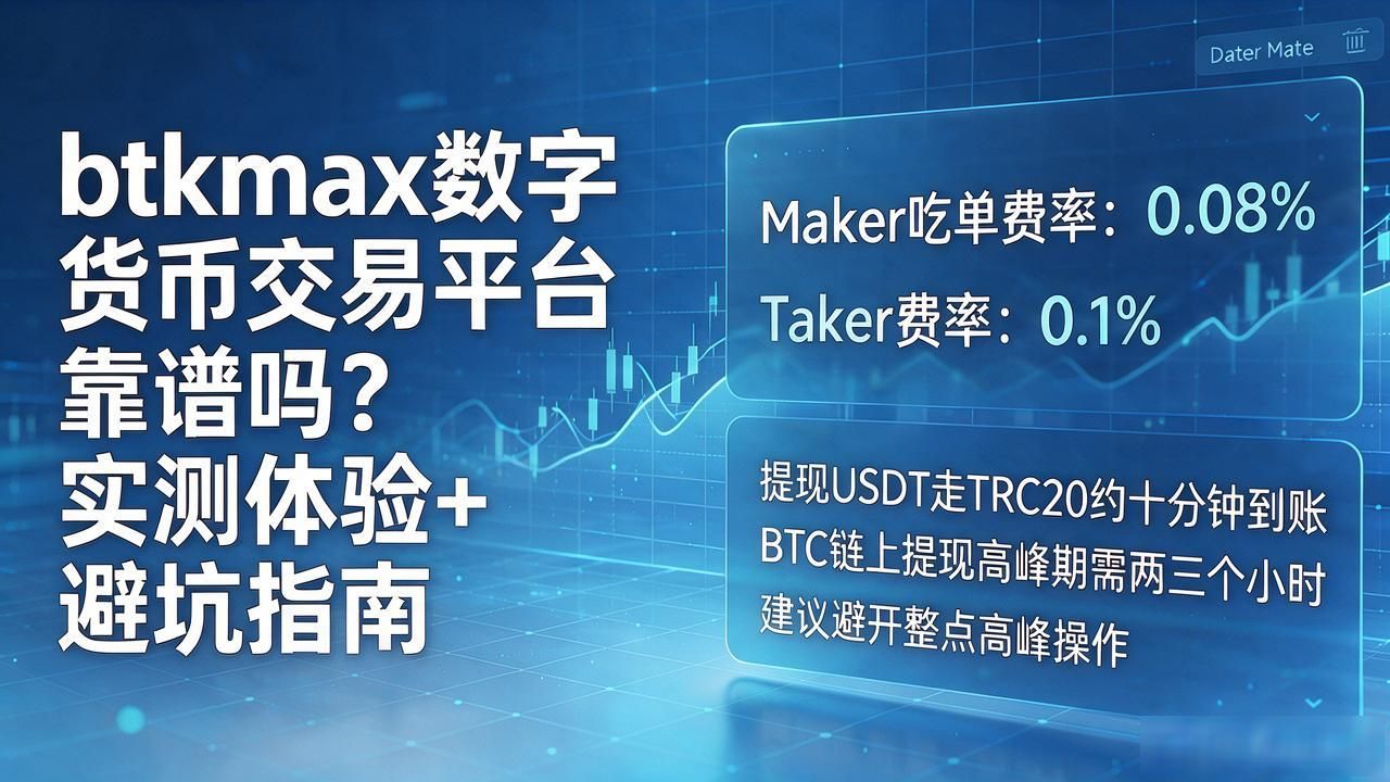 btkmax数字货币交易平台靠谱吗？实测体验+避坑指南