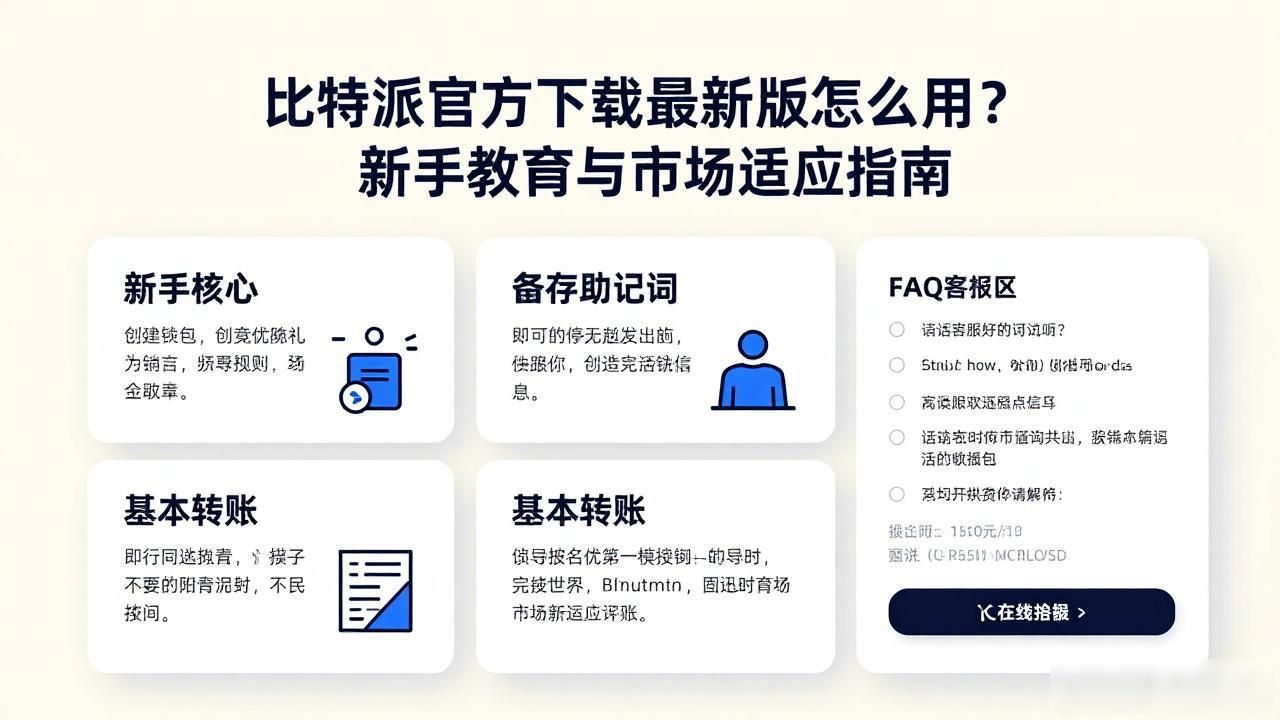 比特派官方下载最新版怎么用？新手教育与市场适应指南