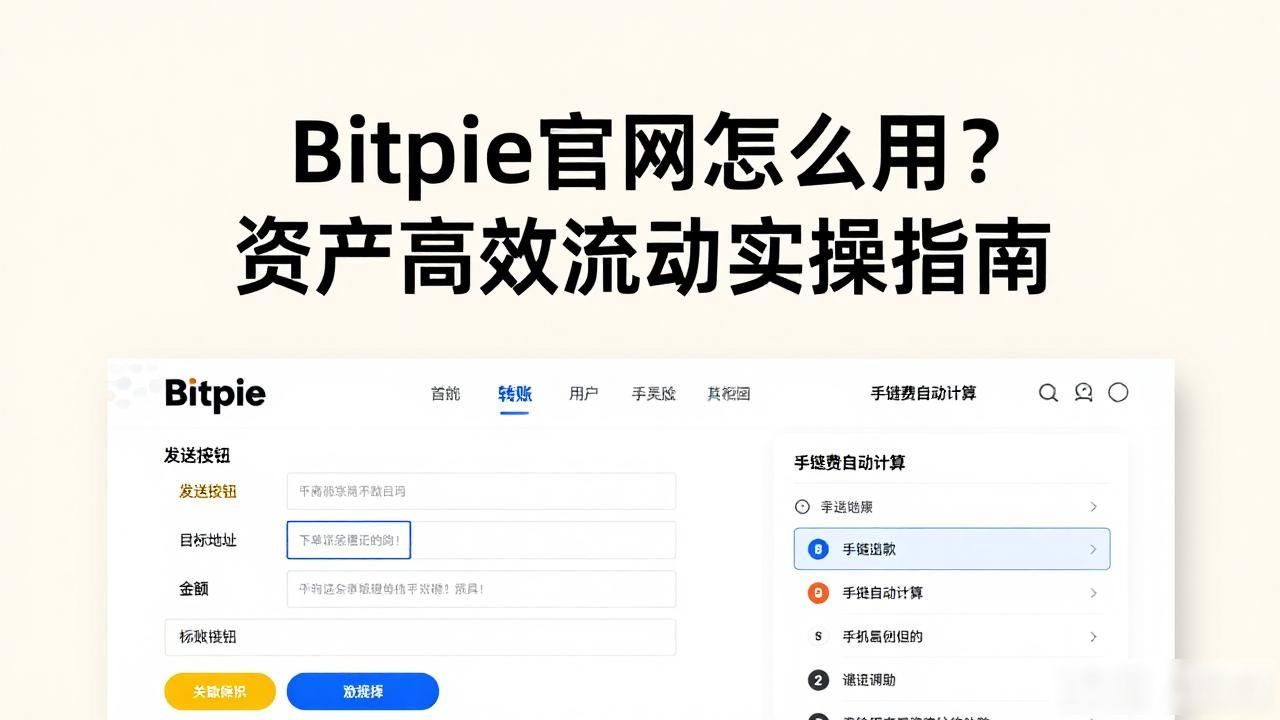 Bitpie官网怎么用？资产高效流动实操指南
