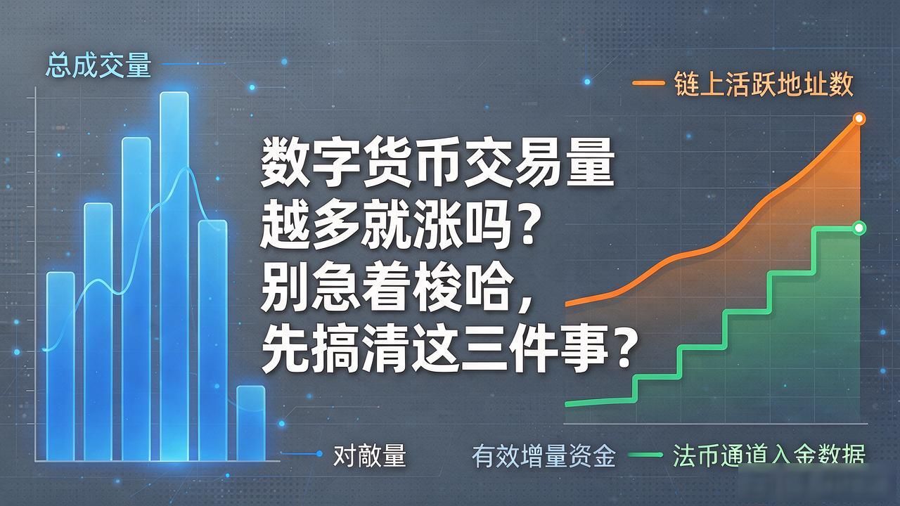 数字货币交易量越多就涨吗？别急着梭哈，先搞清这三件事