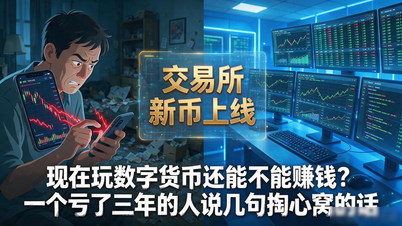 现在玩数字货币还能不能赚钱？一个亏了三年的人说几句掏心窝的话