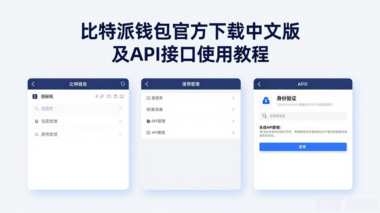 比特派钱包官方下载中文版及API接口使用教程