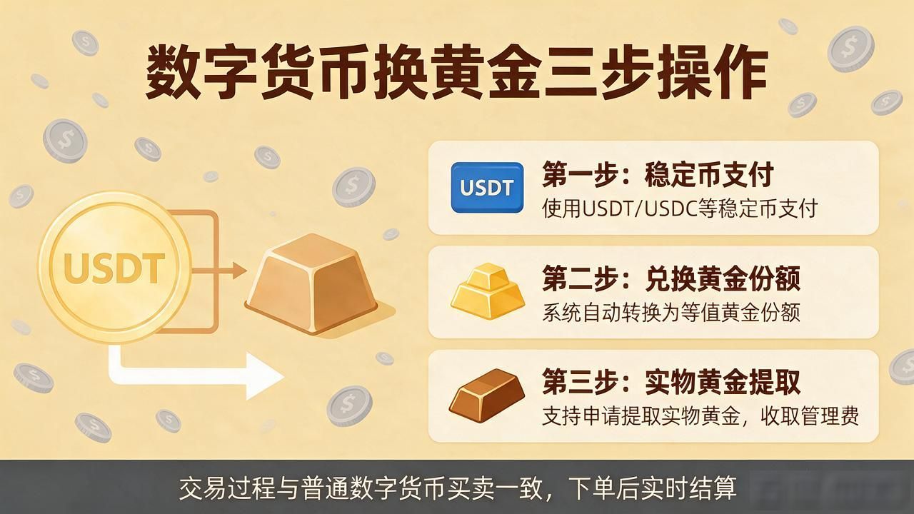 数字货币怎么换黄金？教你简单三步操作
