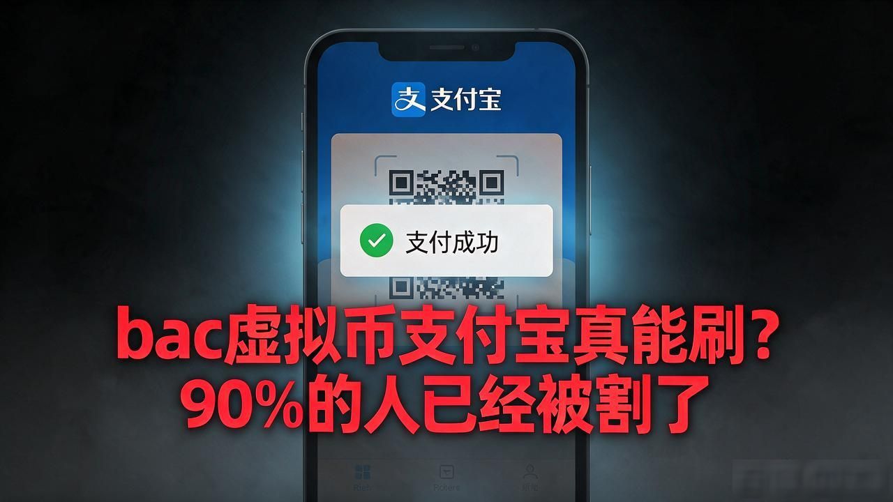 bac虚拟币支付宝真能刷？90%的人已经被割了