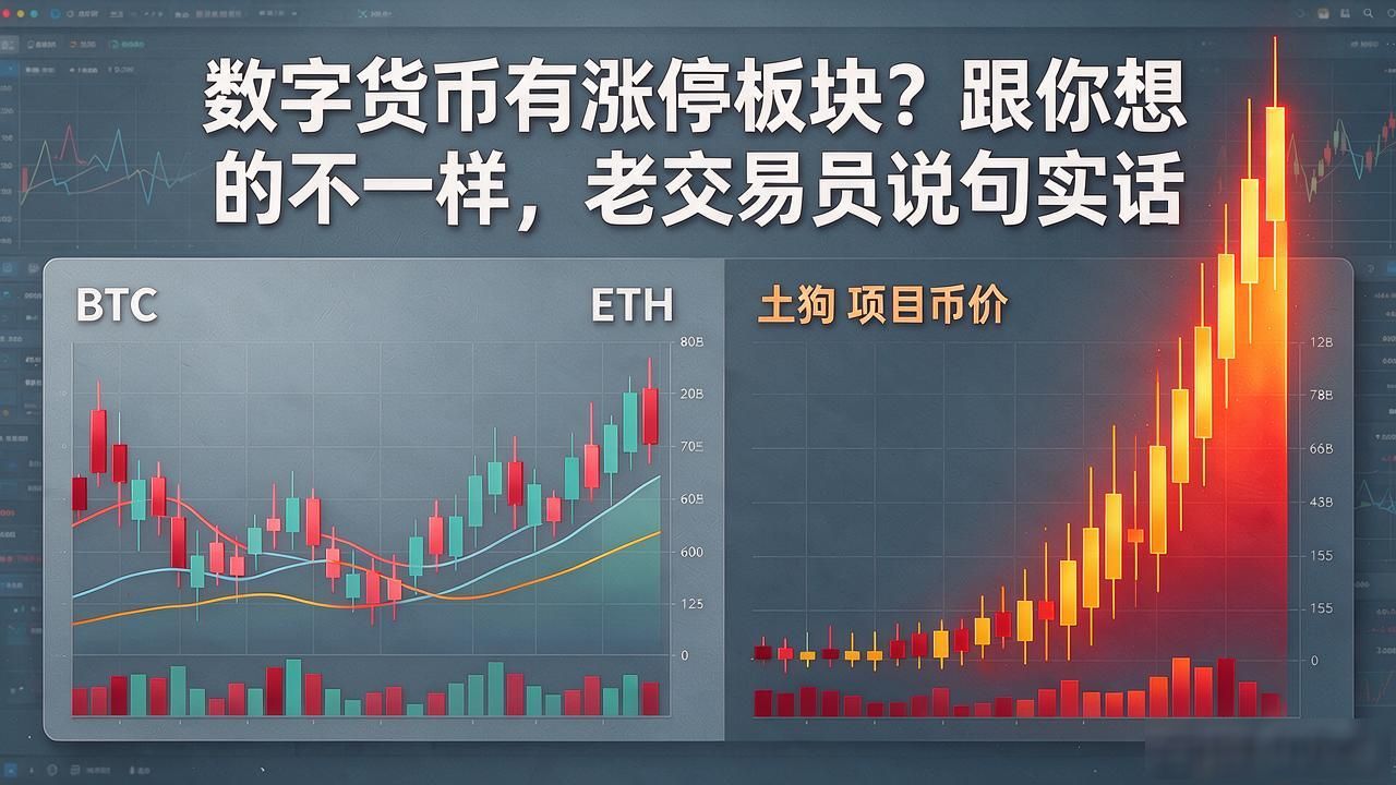 数字货币有涨停板块？跟你想的不一样，老交易员说句实话