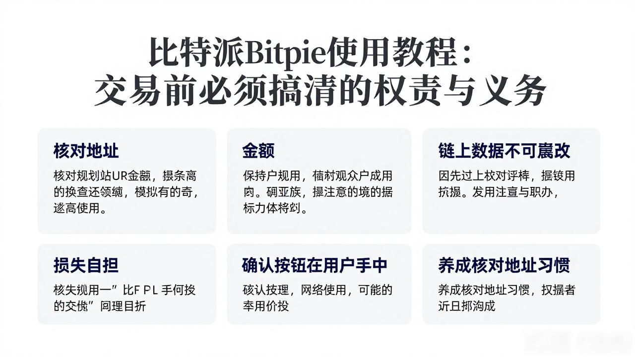 比特派Bitpie使用教程：交易前必须搞清的权责与义务