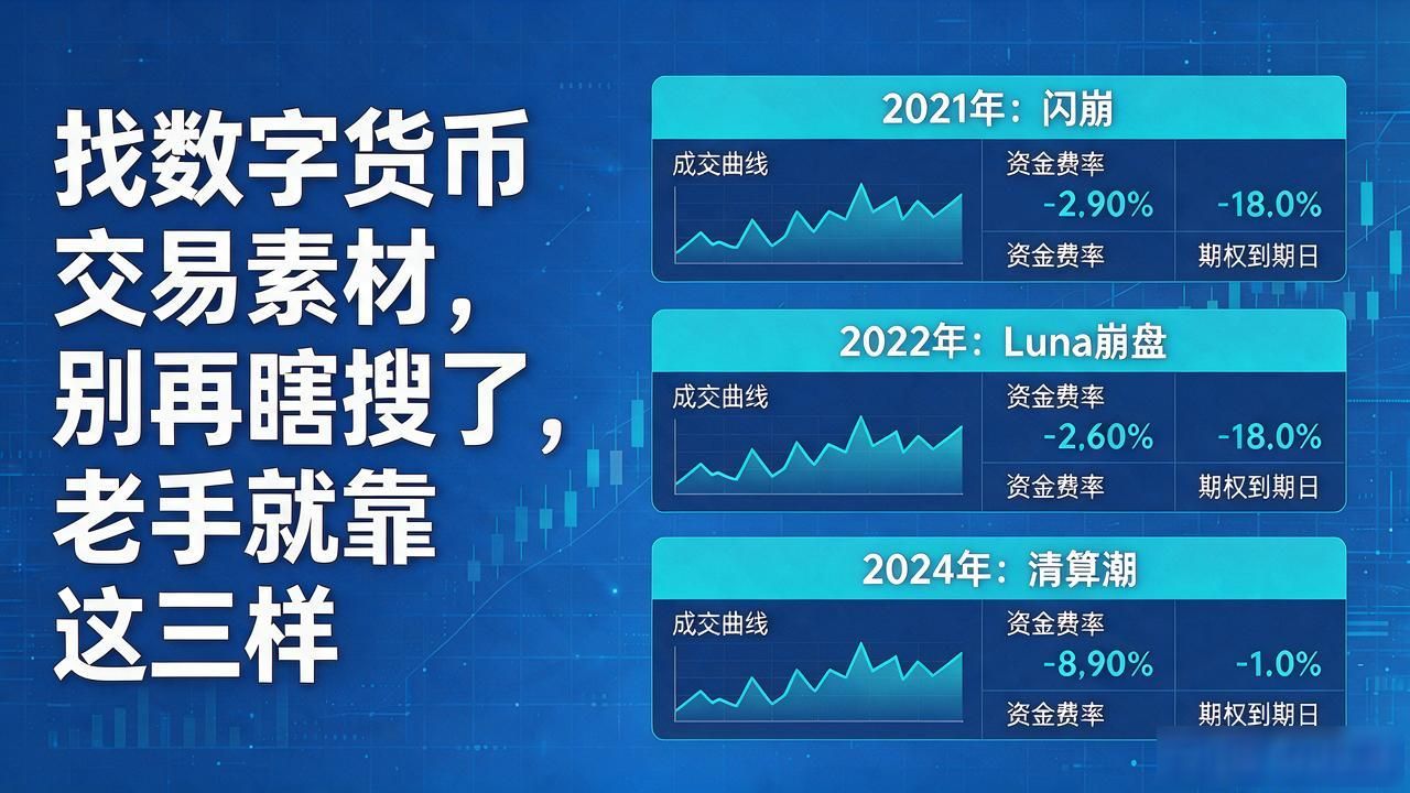 找数字货币交易素材，别再瞎搜了，老手就靠这三样