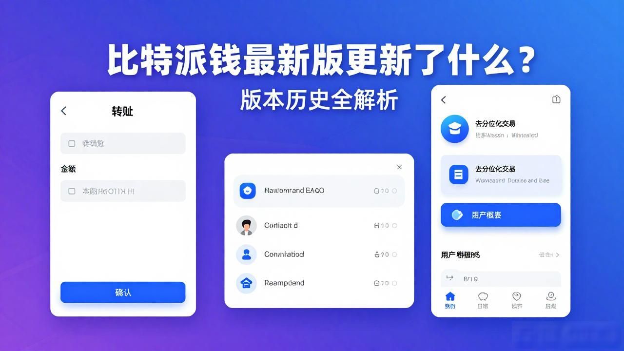 比特派钱包最新版更新了什么？版本历史全解析