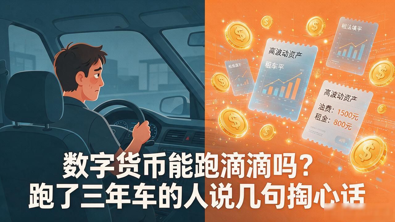 数字货币能跑滴滴吗？跑了三年车的人说几句掏心话