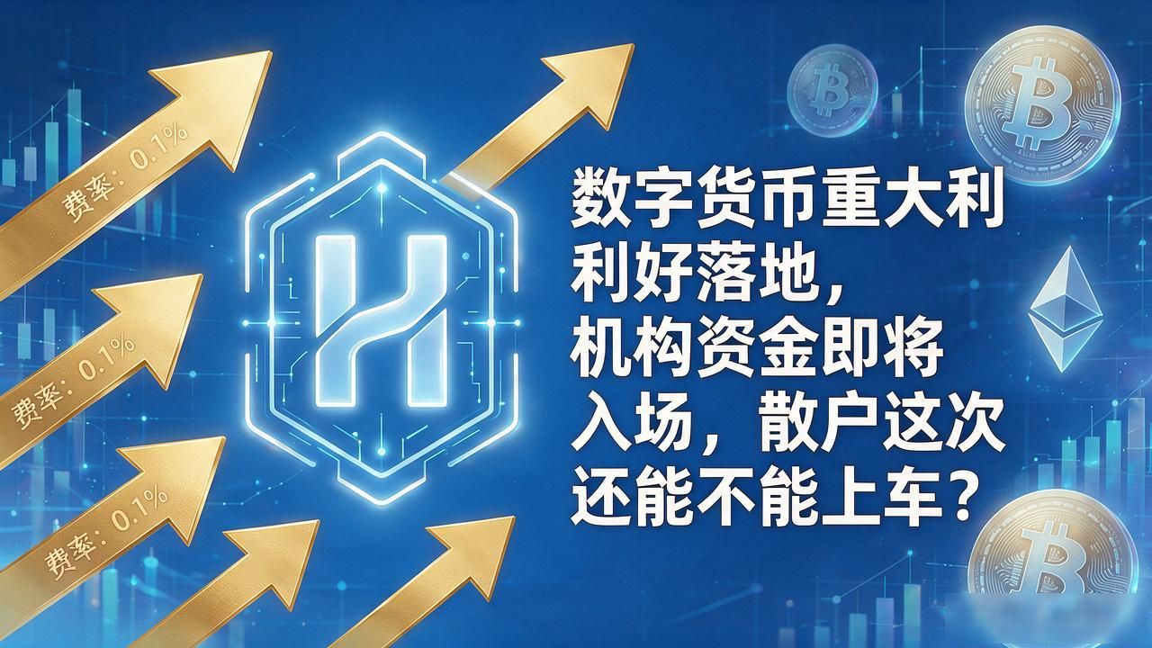 数字货币重大利好落地，机构资金即将入场，散户这次还能不能上车
