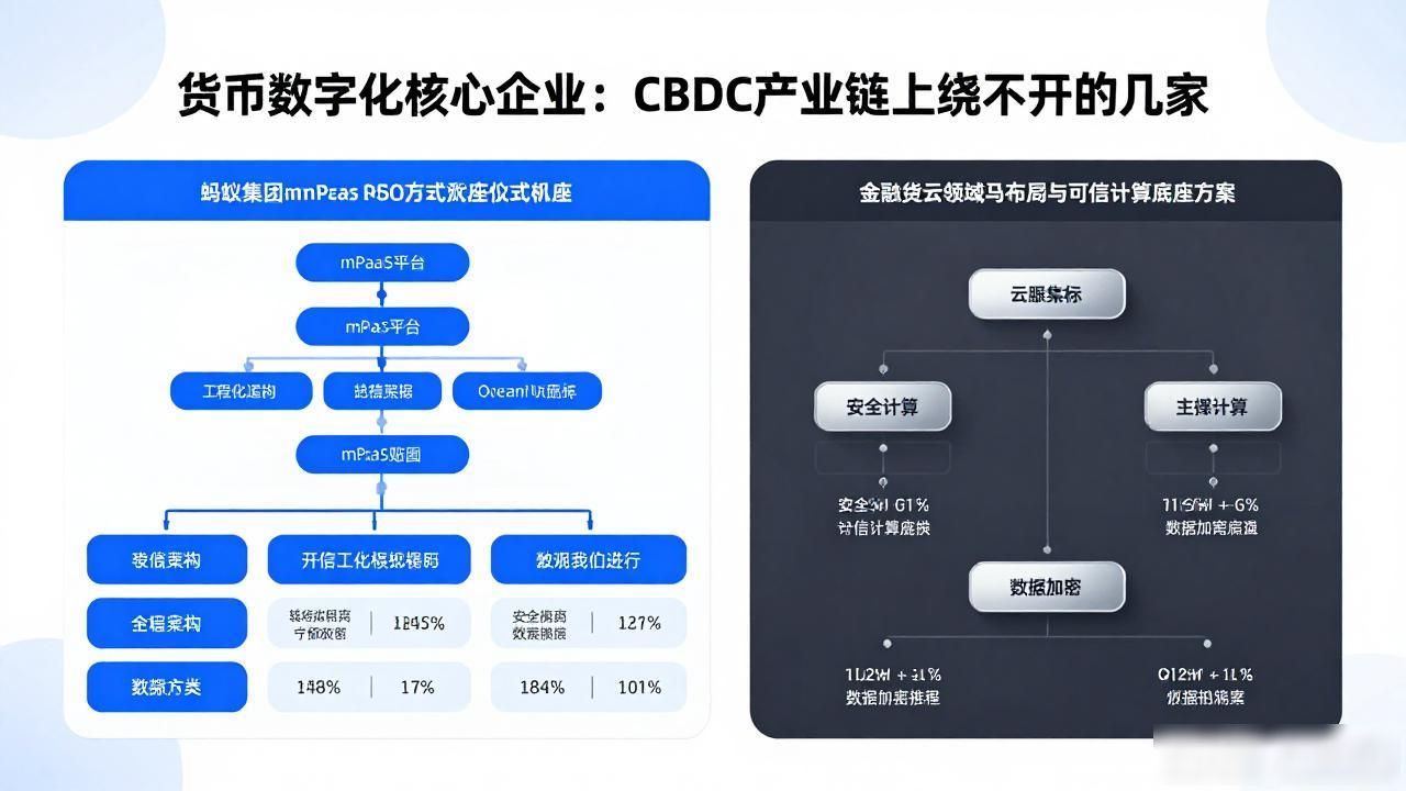 货币数字化核心企业：CBDC产业链上绕不开的几家