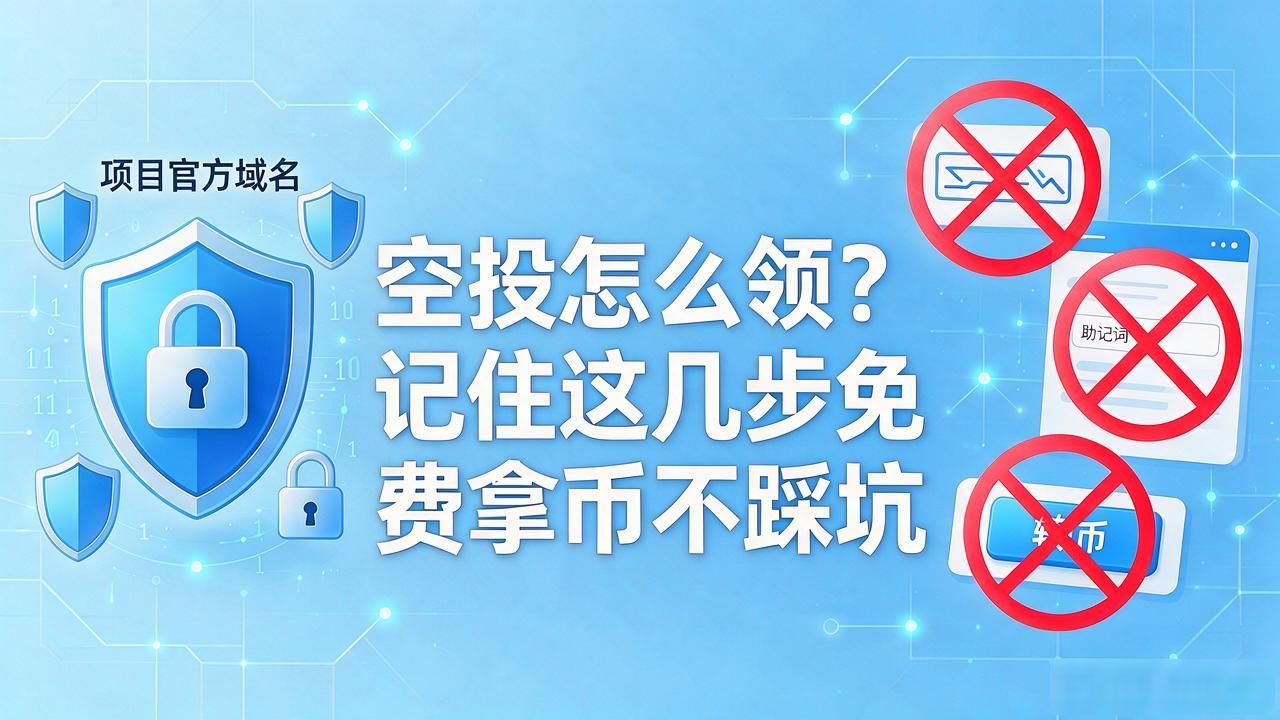 空投怎么领？记住这几步免费拿币不踩坑