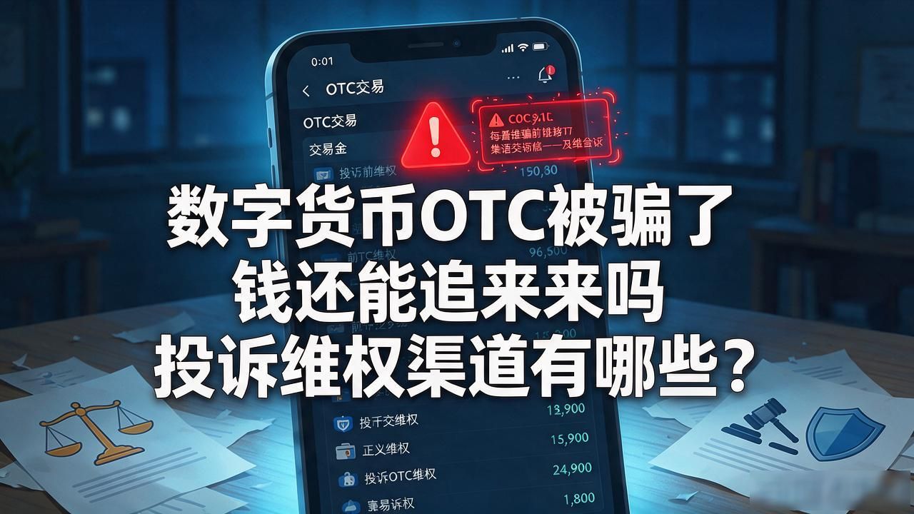 数字货币OTC被骗了 钱还能追回来吗 投诉维权渠道有哪些