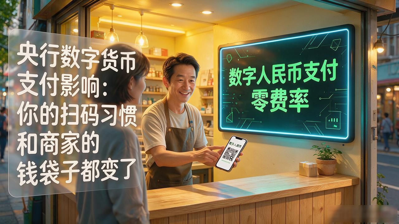 央行数字货币支付影响：你的扫码习惯和商家的钱袋子都变了