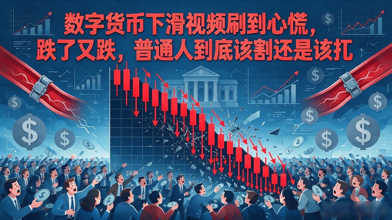 数字货币下滑视频刷到心慌，跌了又跌，普通人到底该割还是该扛