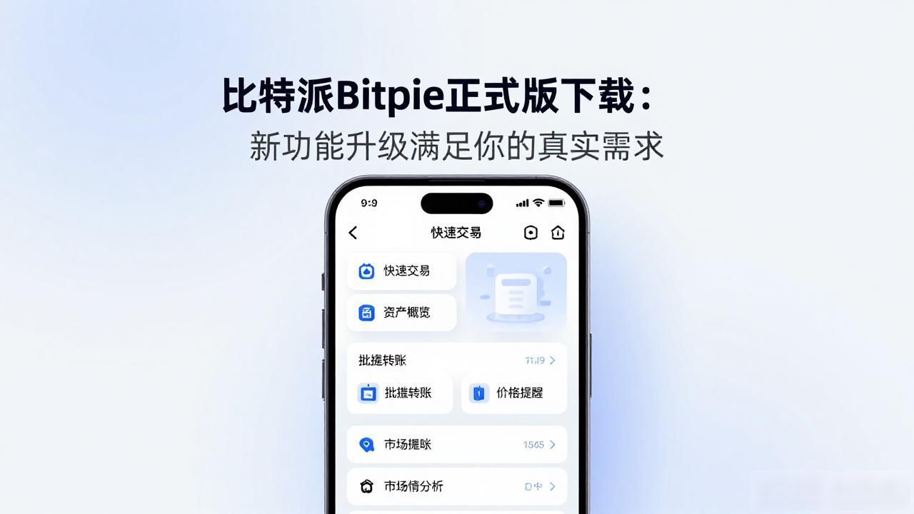比特派Bitpie正式版下载：新功能升级满足你的真实需求
