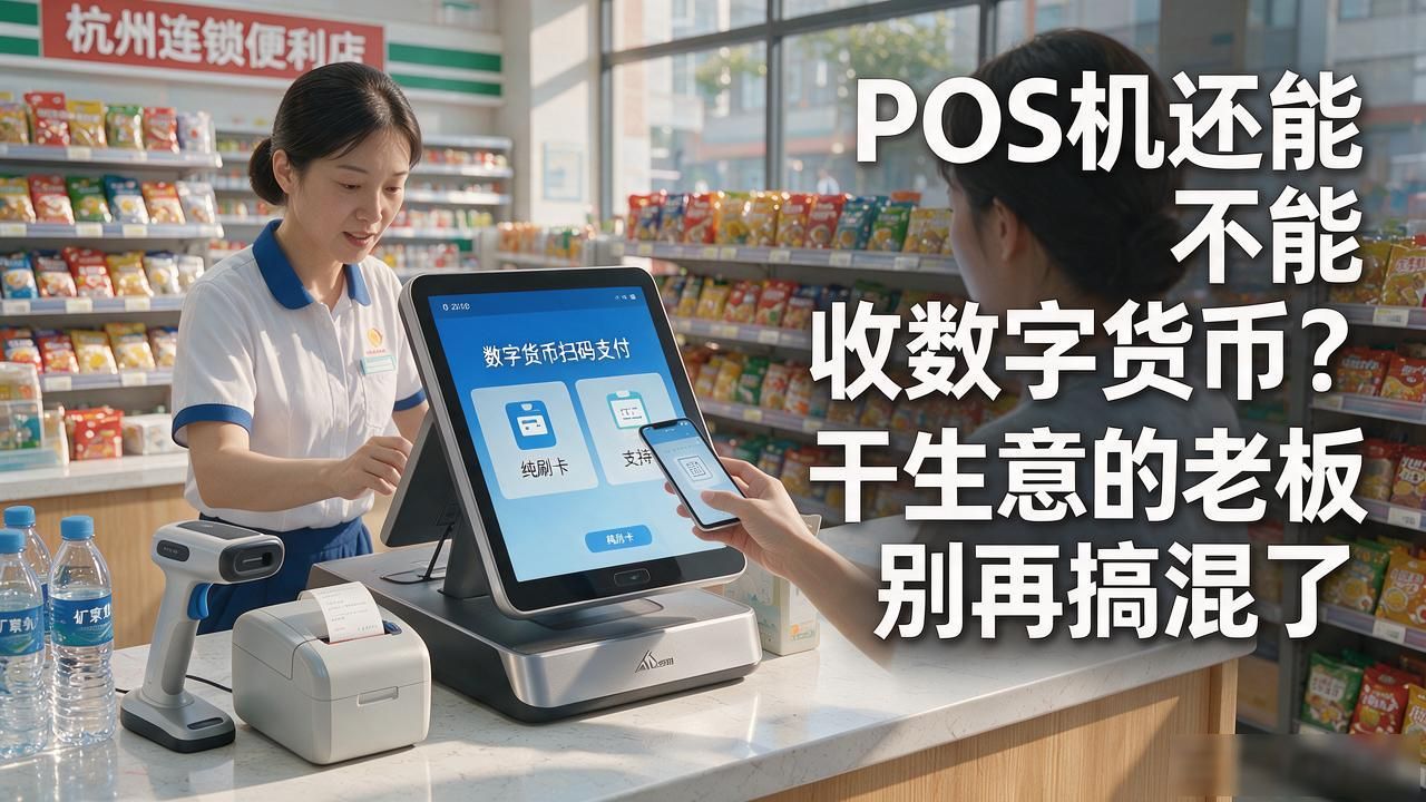 POS机还能不能收数字货币？干生意的老板别再搞混了
