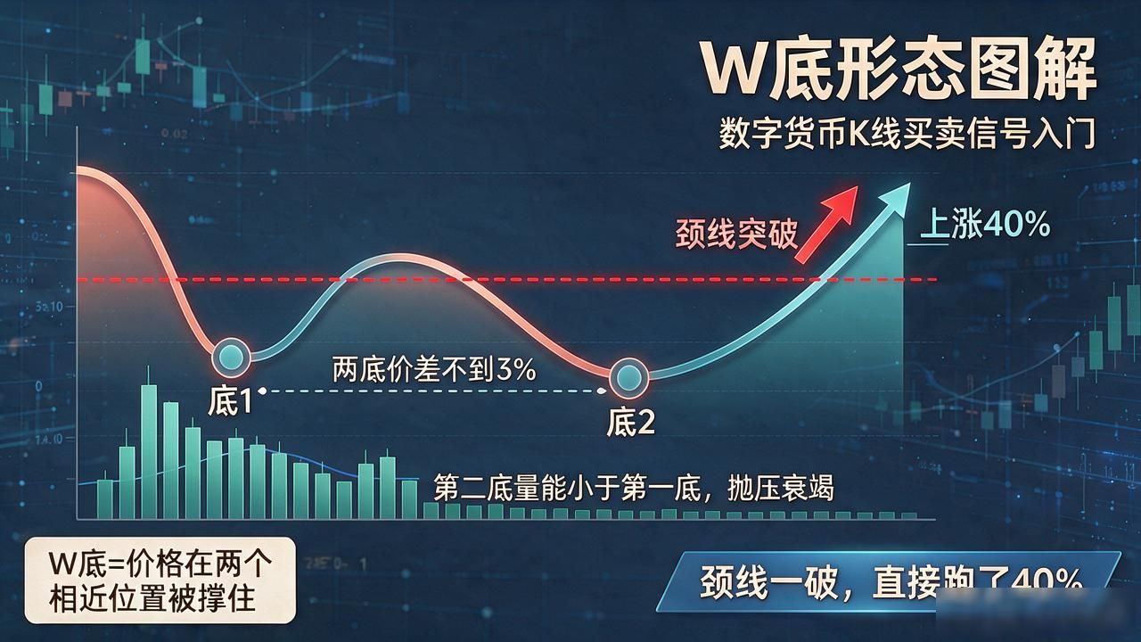 数字货币形态图解入门：K线里的买卖信号一张一张给你讲清