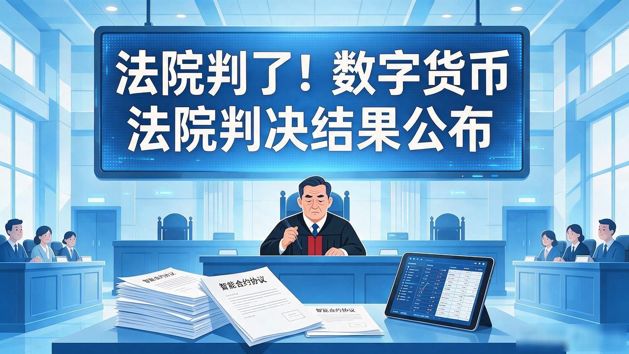 法院判了！数字货币法院判决结果公布，持有加密币的人要注意啥