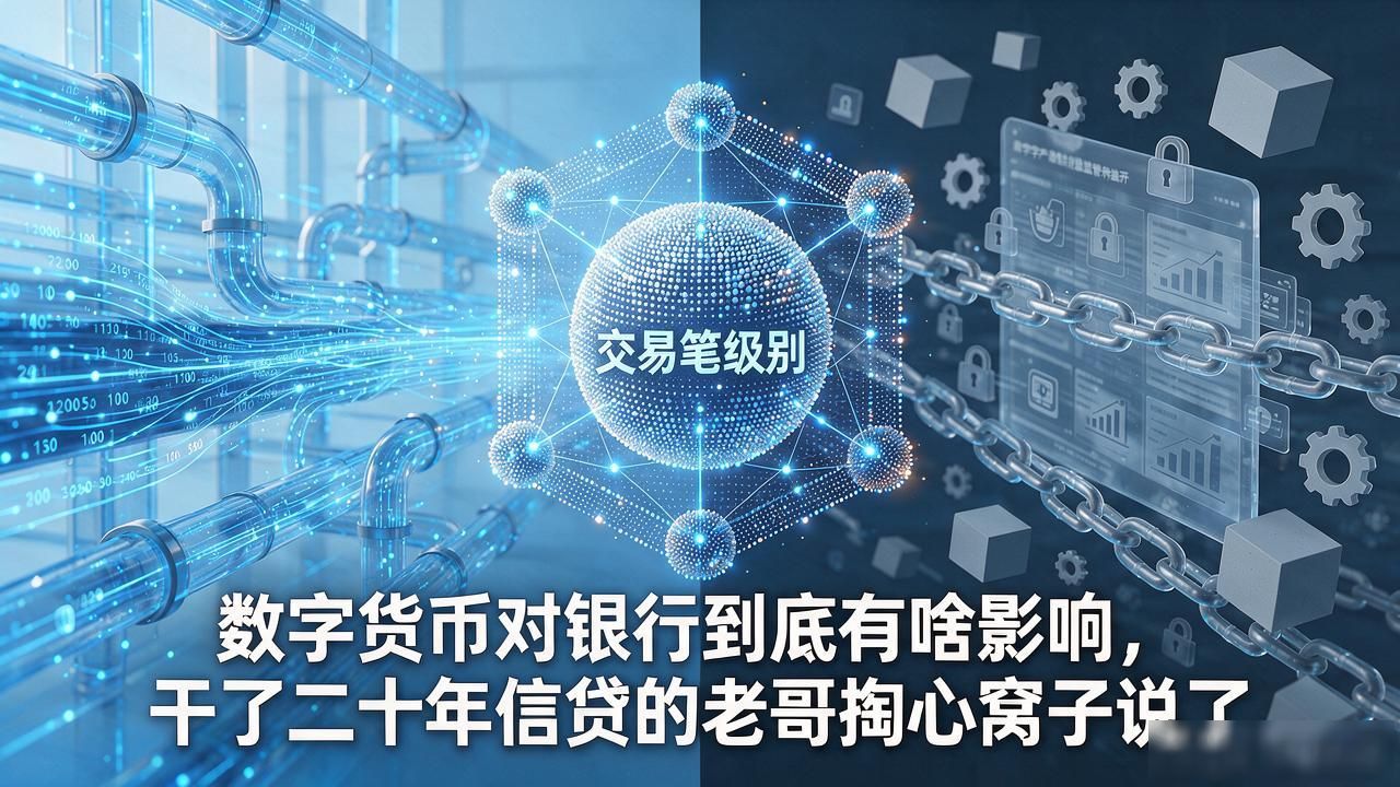 数字货币对银行到底有啥影响，干了二十年信贷的老哥掏心窝子说了