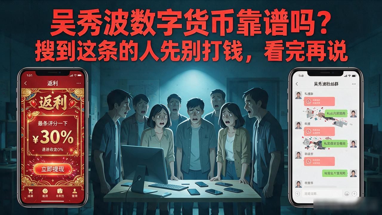 吴秀波数字货币靠谱吗？搜到这条的人先别打钱，看完再说