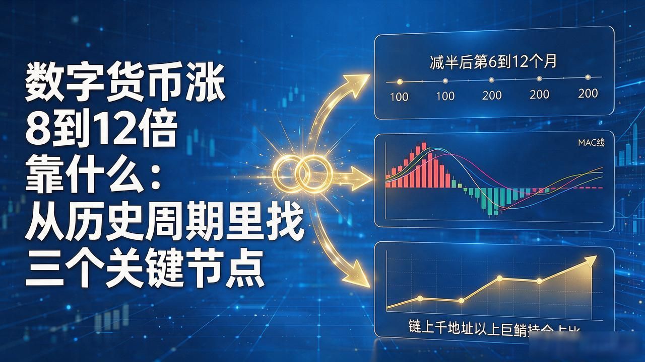数字货币涨8到12倍靠什么：从历史周期里找三个关键节点