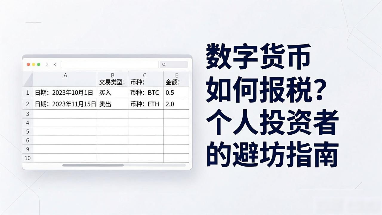 数字货币如何报税？个人投资者的避坑指南