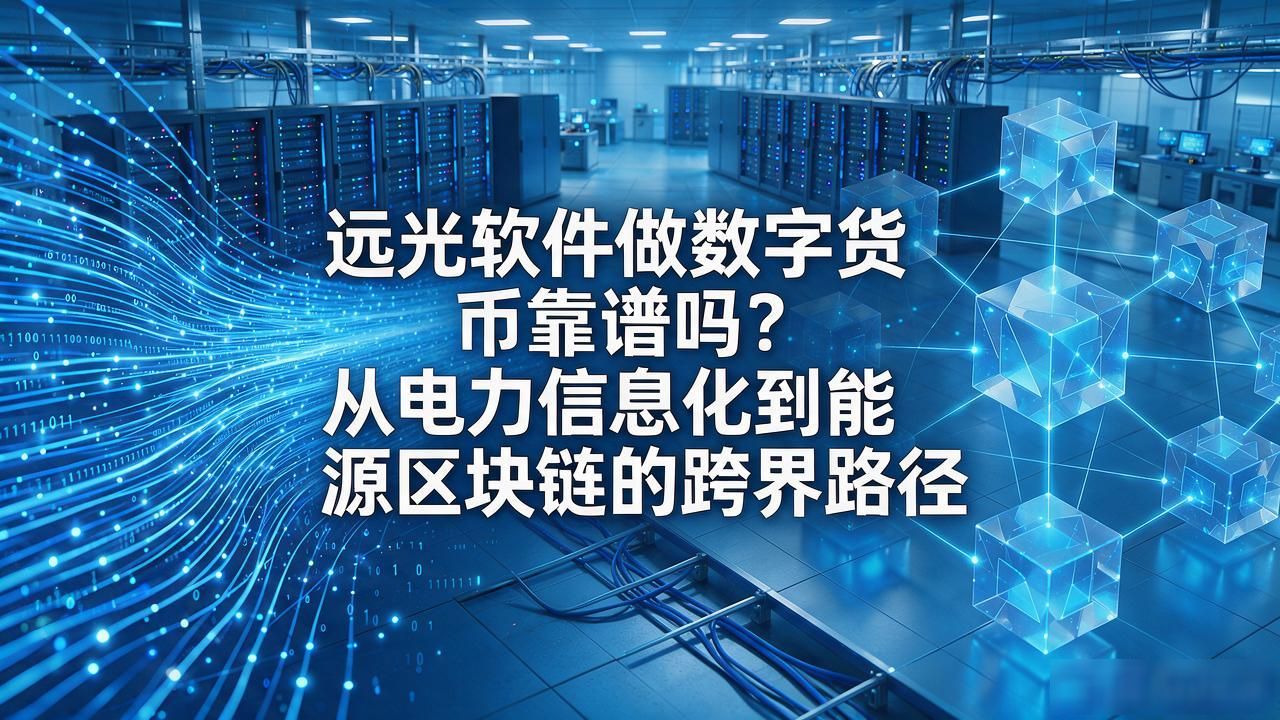 远光软件做数字货币靠谱吗？从电力信息化到能源区块链的跨界路径
