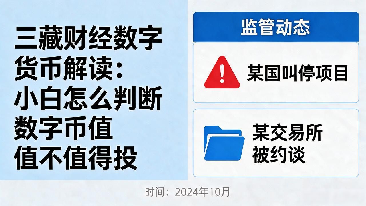 三藏财经数字货币解读：小白怎么判断数字币值不值得投