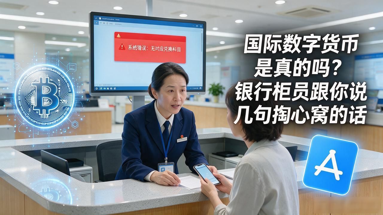 国际数字货币是真的吗？银行柜员跟你说几句掏心窝的话