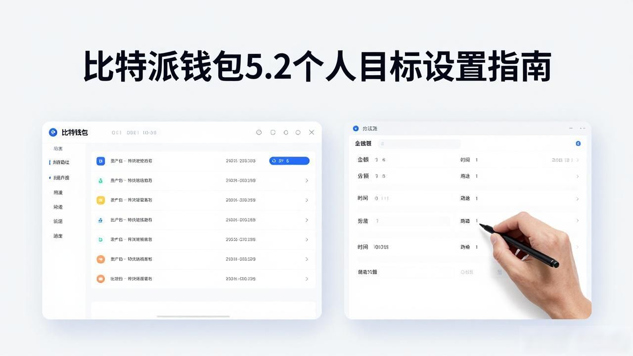 比特派钱包资产管理规划_如何在比特派钱包5.2下载中设置个人目标?_比特派钱包个人目标功能