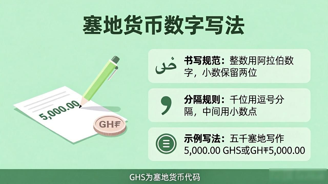 塞地货币数字怎么写？GHS写法一看就懂