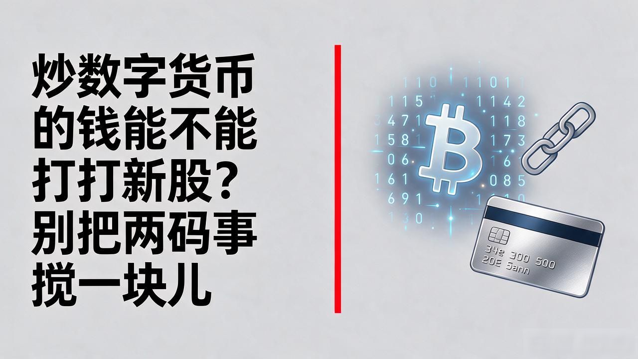 炒数字货币的钱能不能打新股？别把两码事搅一块儿
