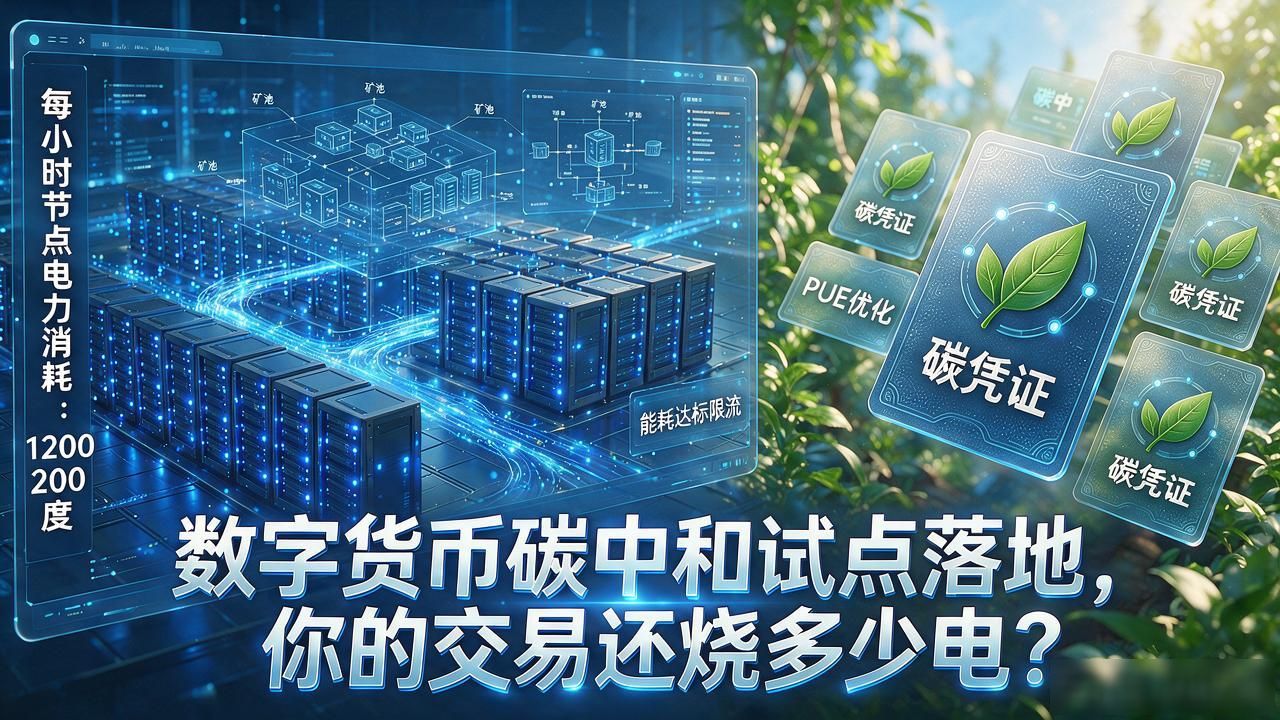 数字货币碳中和试点落地，你的交易还烧多少电
