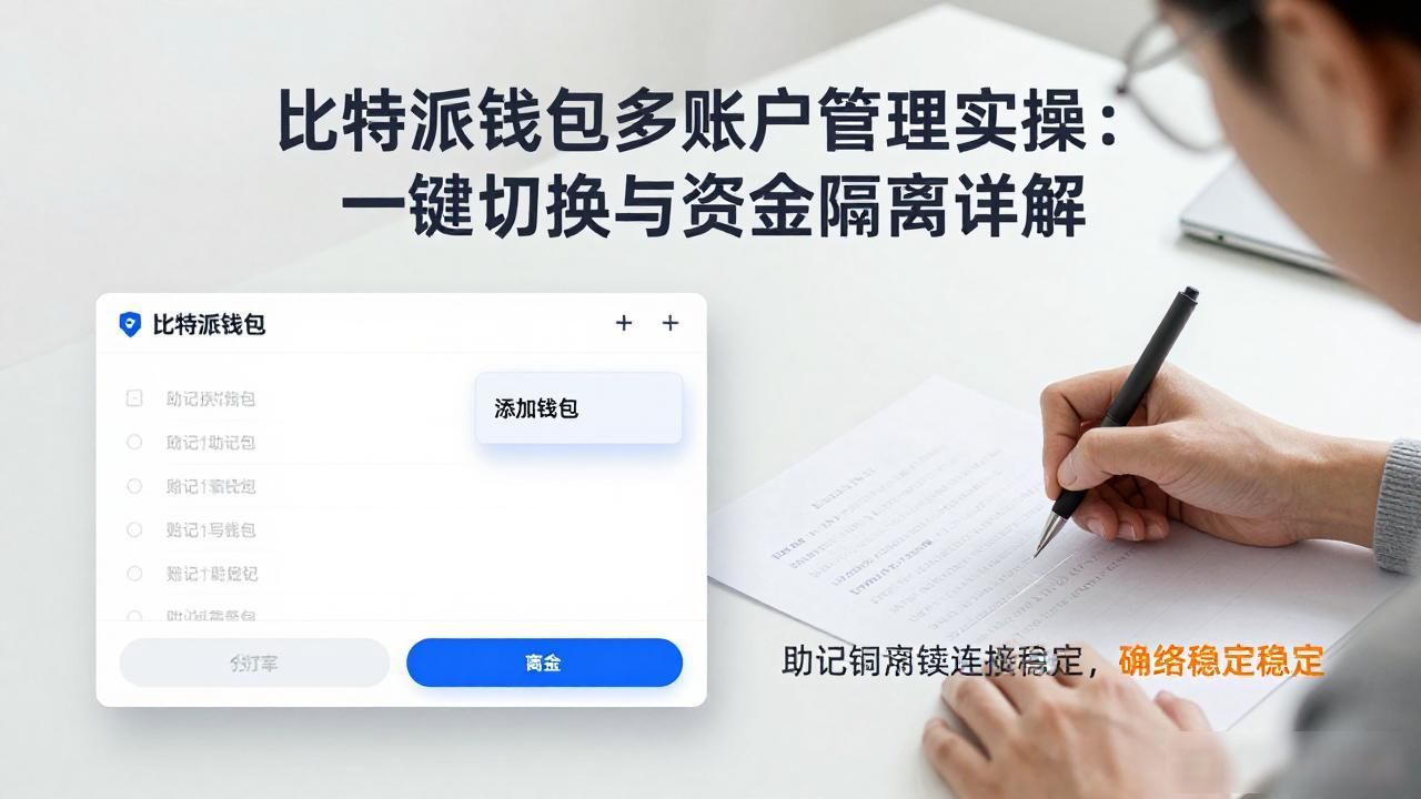 比特派钱包多账户管理实操：一键切换与资金隔离详解