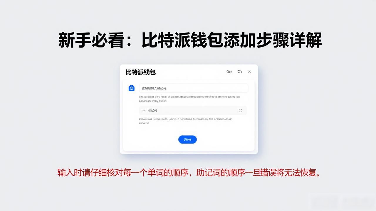 比特派钱包中的添加钱包操作实例_比特派钱包添加方式_比特派钱包资产安全导入