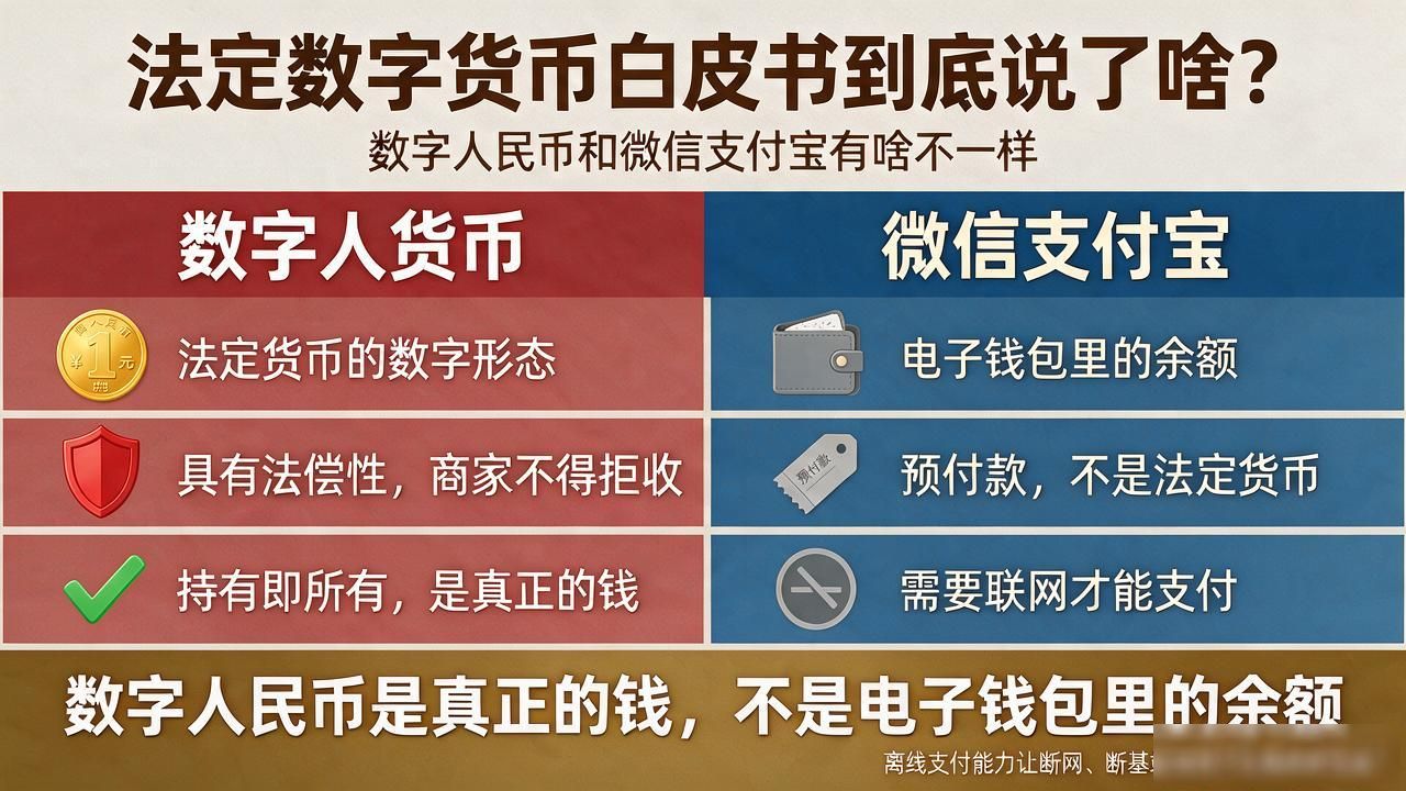 法定数字货币白皮书到底说了啥？数字人民币和微信支付宝有啥不一样