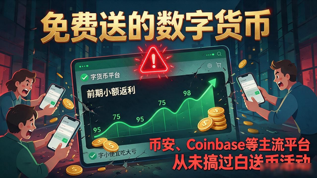 免费送的数字货币为什么千万别领？十有八九是骗局，贪小便宜吃大亏