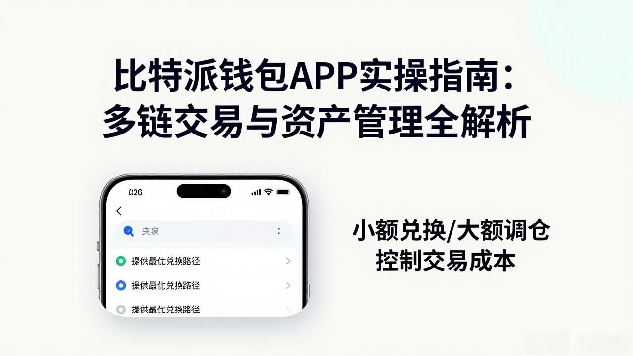 比特派钱包APP实操指南：多链交易与资产管理全解析
