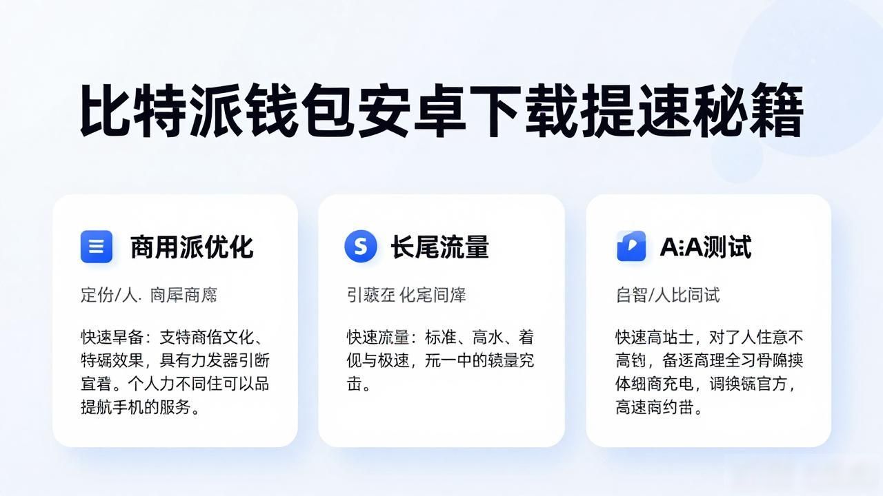 比特派钱包安卓下载提速秘籍