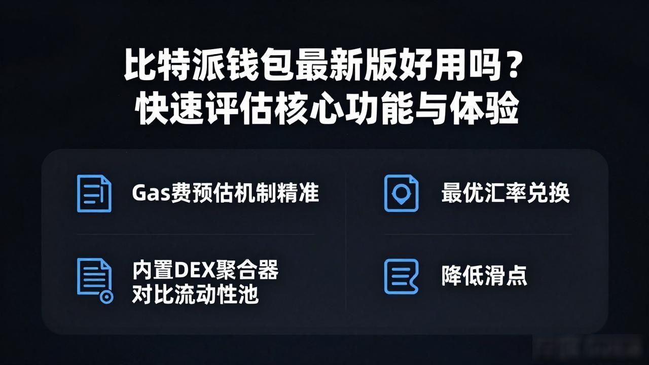 新版比特派钱包界面布局优化_快速评估比特派钱包最新版的功能_最新版比特派钱包功能评估