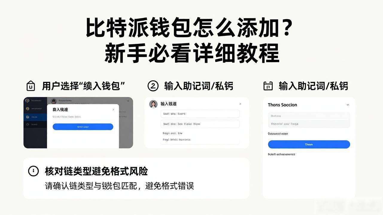比特派钱包怎么添加？新手必看详细教程