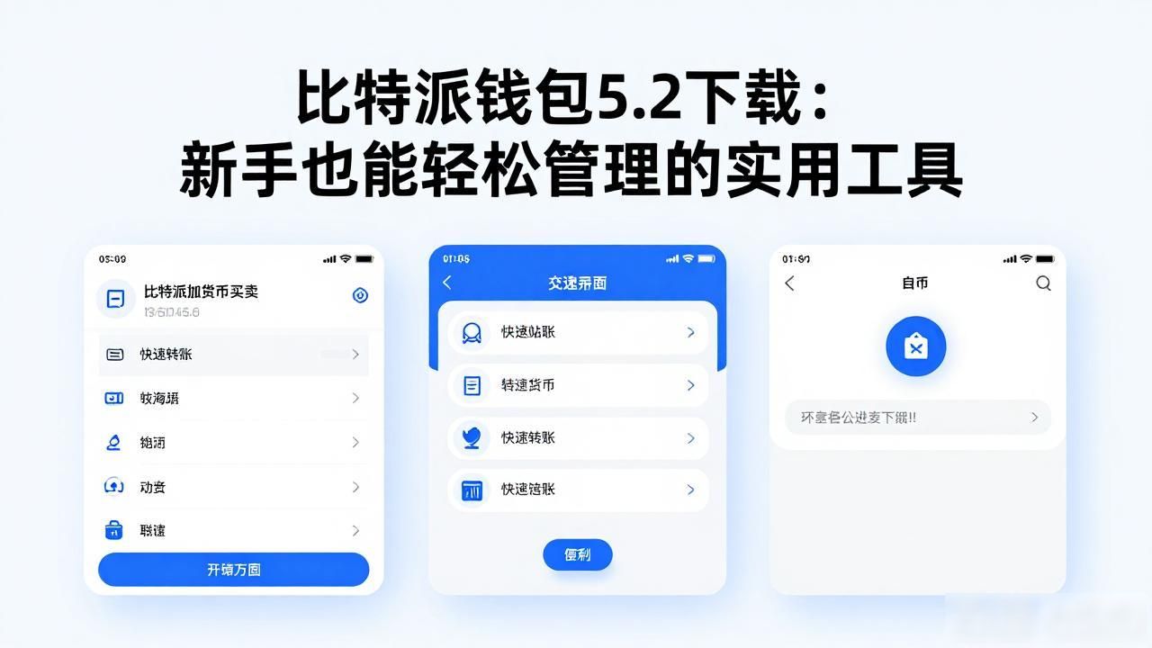 比特派钱包5.2下载：新手也能轻松管理的实用工具