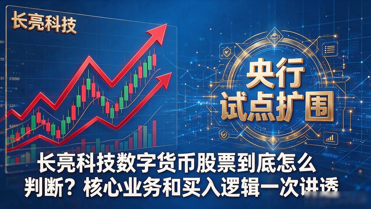长亮科技数字货币股票到底怎么判断？核心业务和买入逻辑一次讲透