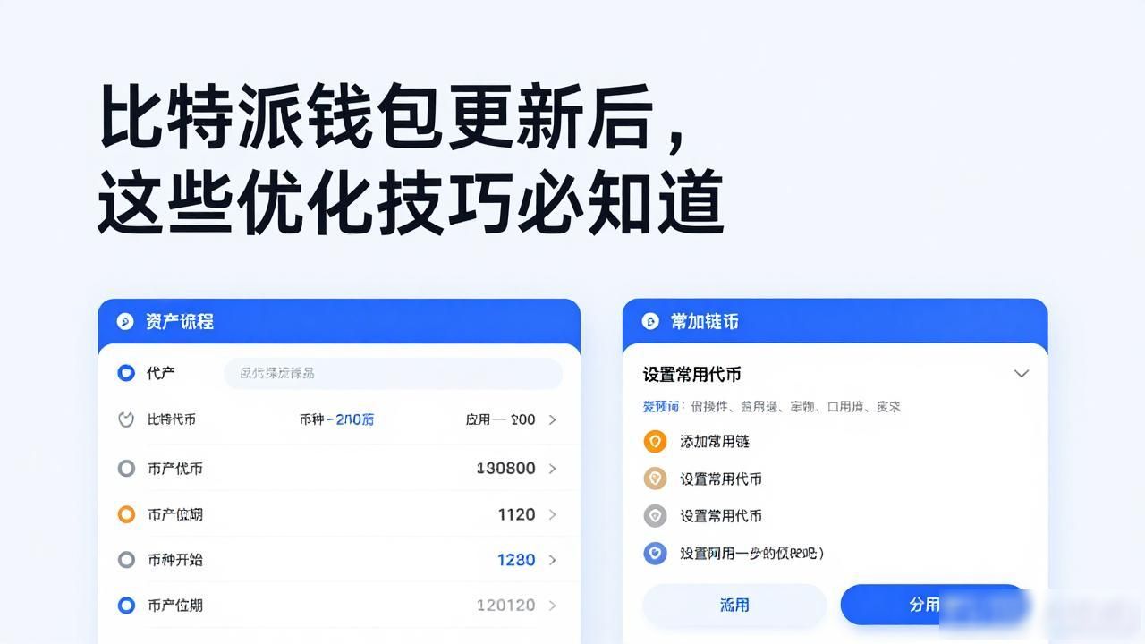 比特派钱包更新后，这些优化技巧必须知道