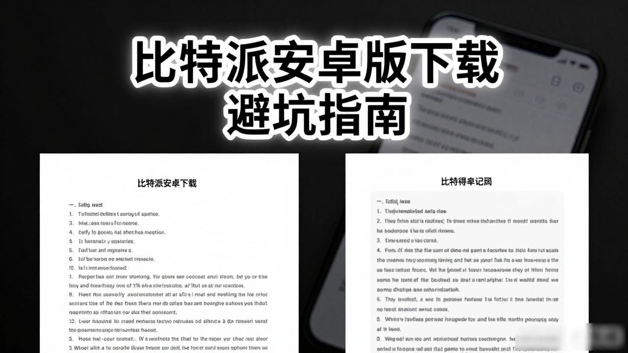 比特派安卓版下载 避坑指南